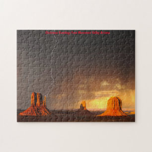 Puzzle Monument Valley Arizona. Christmas Greetings Jigsa