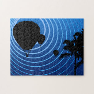 Puzzle moonshine hot air balloons