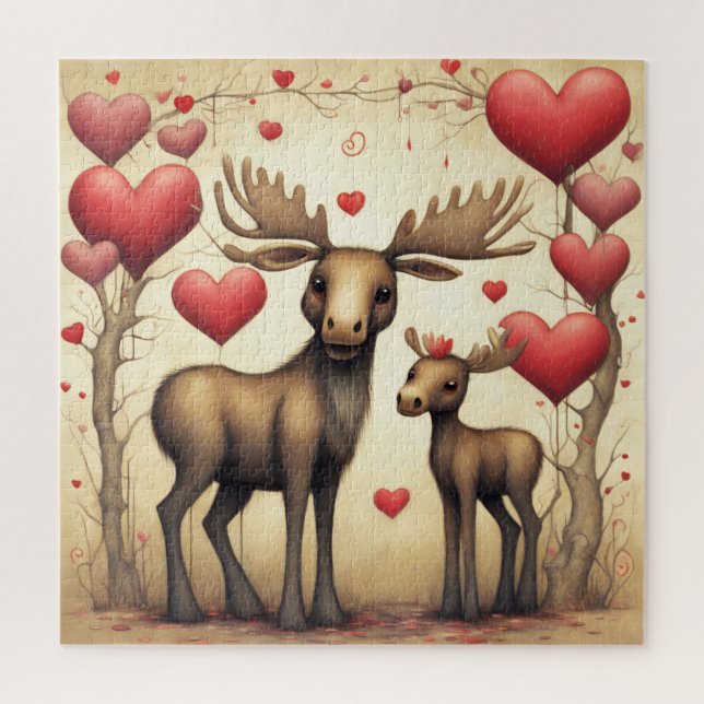 Puzzle Moose Love 2 (Vertical)