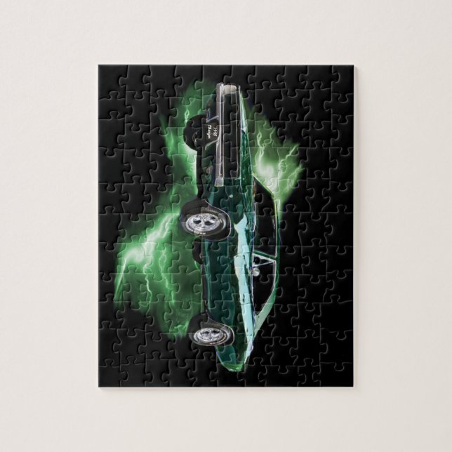 Puzzle Mopar : 'Chargeur de 68 Dodge avec la foudre verte (Vertical)
