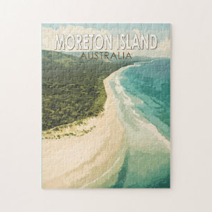 Puzzle Moreton Island Australie Travel Art Vintage