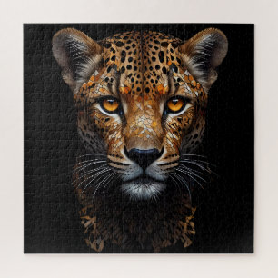 Puzzle Mosaic Cheetah Portrait