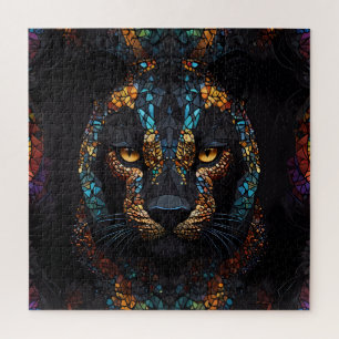 Puzzle Mosaic Panther Art