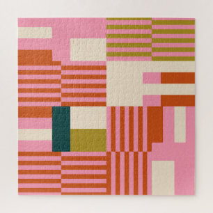 Puzzle Mosaïque Abstraite géométrique rétro