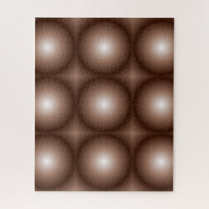Puzzle Mosaïque Brown foncée 3D géométrique Mousse blanch