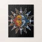 Mosaïque céleste Sun et lune