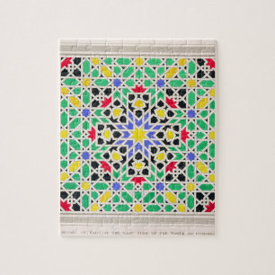 Puzzle Mosaïque dans le lambris d'appui du côté est de la