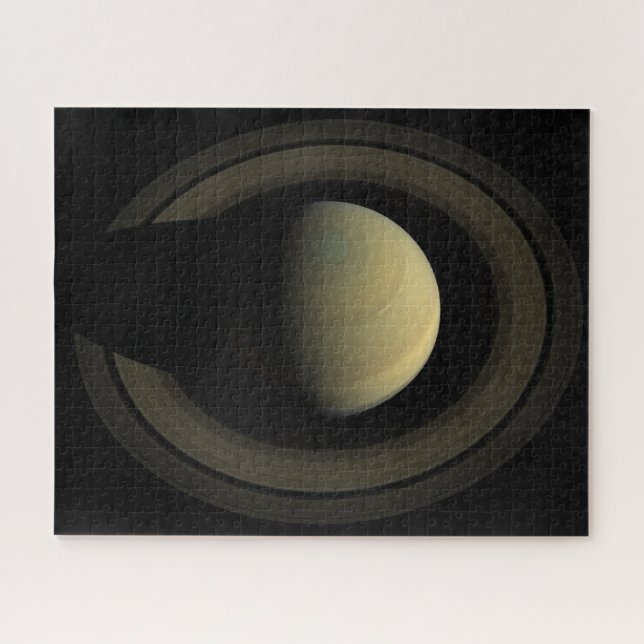 Puzzle Mosaïque De La Planète Saturne Et Ses Principaux A (Horizontal)
