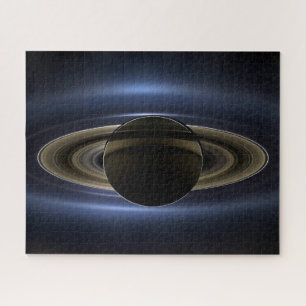 Puzzle Mosaïque Du Système Saturne Rétro-Éclairé Par Le S
