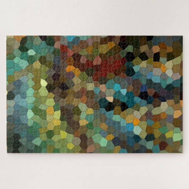 Puzzle Mosaïque extrême Carreaux Abstraits colorés (Horizontal)