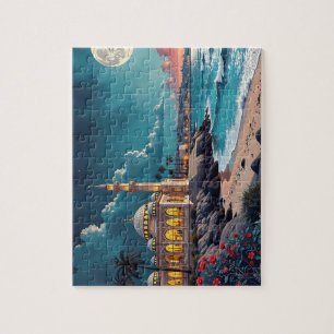 Puzzle Mosquée du soir près de la mer