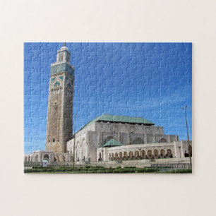 Puzzle Mosquée Hasan II à Casablanca, Maroc.