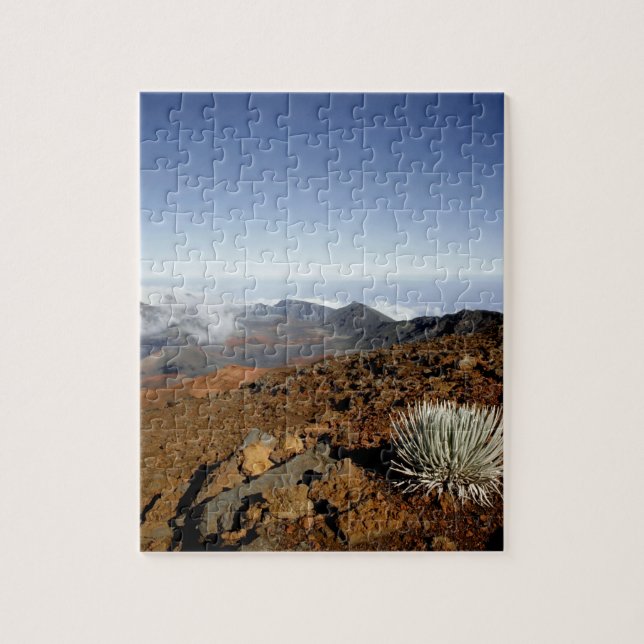 Puzzle Mot d'argent sur la rime du cratère de Haleakala d (Vertical)