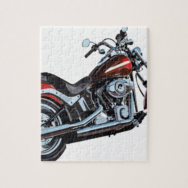 Puzzle Motard de vélo de moto (Vertical)