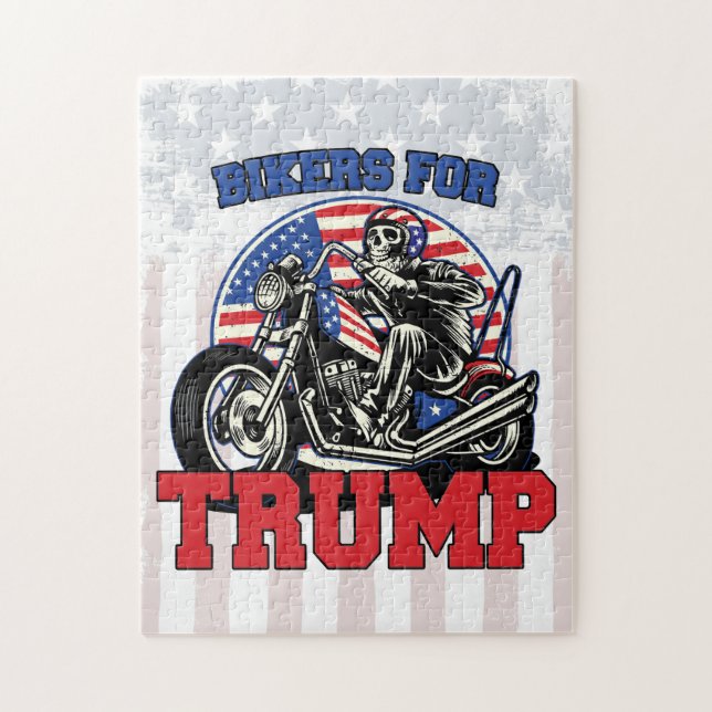 Puzzle Motards pour le Président patriote Motorcycle (Vertical)