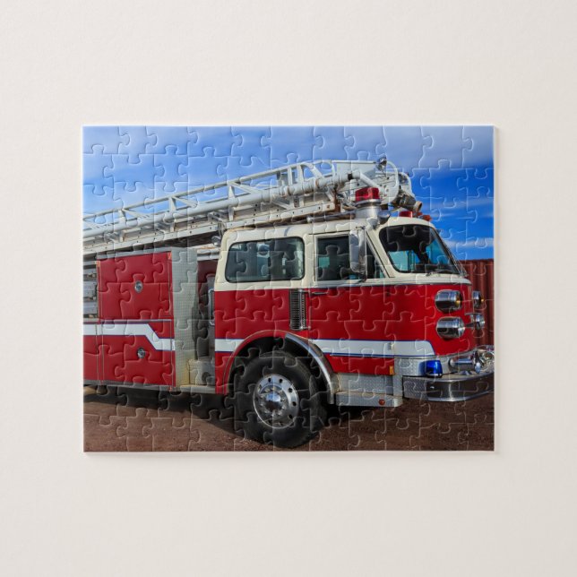 Puzzle Moteur d'incendie rouge (Horizontal)