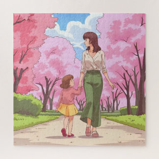 Puzzle Mother and Daughter Moment