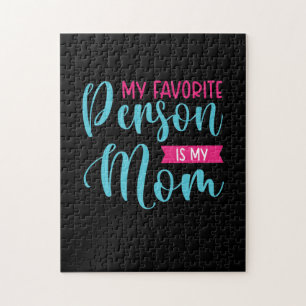 Puzzle Mother Art My Favorite Person Is My Mom