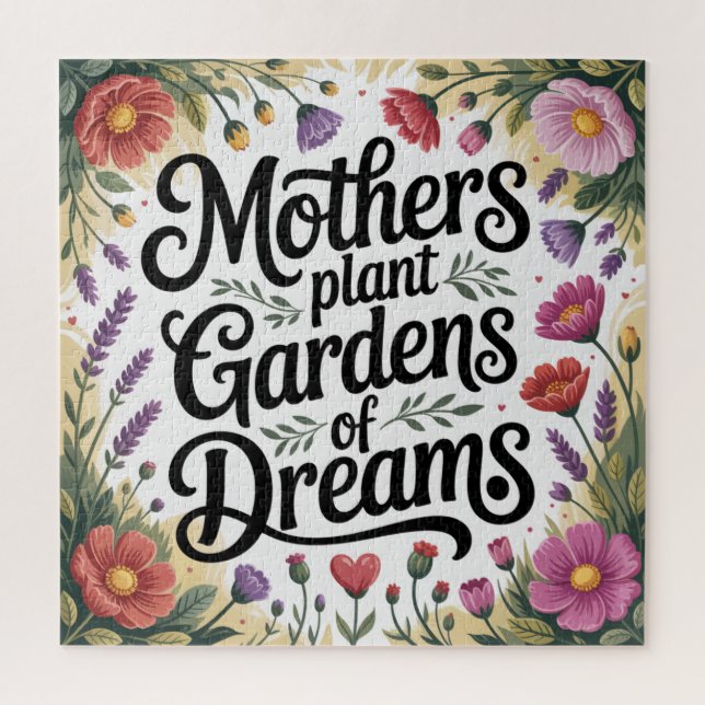 Puzzle Mothers Plant Gardens Of Dreams (Vertical)