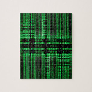 Puzzle Motif à matrice verte et noire