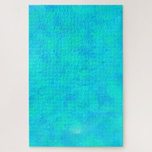 Puzzle Motif Abstrait Bleu Turquoise