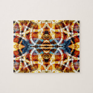Puzzle Motif abstrait de graffiti grunge
