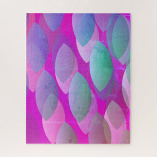 Puzzle Motif Abstrait moderne   Magenta Purple Rose Turqu