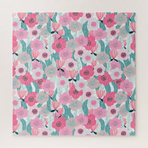 Puzzle Motif Abstrait Pastel Pink