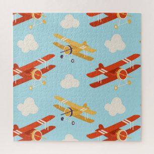 Puzzle Motif Arrière - plan des nuages des plans vintages