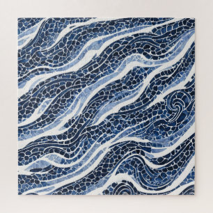 Puzzle Motif blanc bleu 15