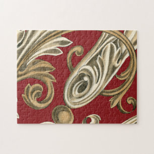 Puzzle Motif botanique élégant avec le feuillage bronzage