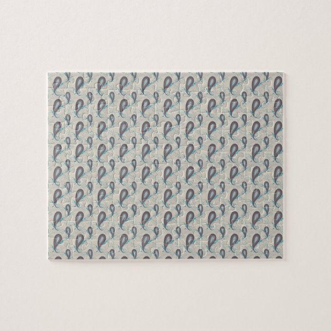 Puzzle Motif Champagne Paisley (Horizontal)