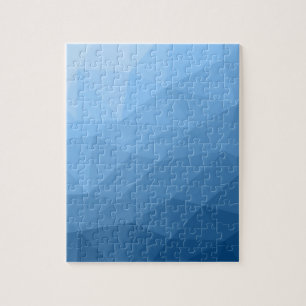 Puzzle Motif classique bleu géométrique en maillage sombr