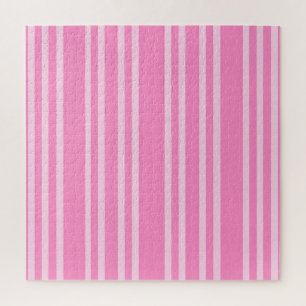 Puzzle Motif classique rayure rose blanc