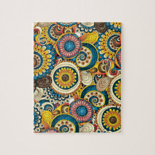 Puzzle Motif coloré de Bohème de Boho rétro