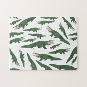 Puzzle Motif crocodile de l'alligator mignon