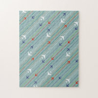 Puzzle Motif d'avion Retro