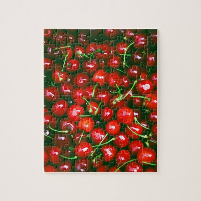 Puzzle Motif de cerises fraîches (Vertical)