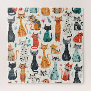 Puzzle Motif de chats mignons