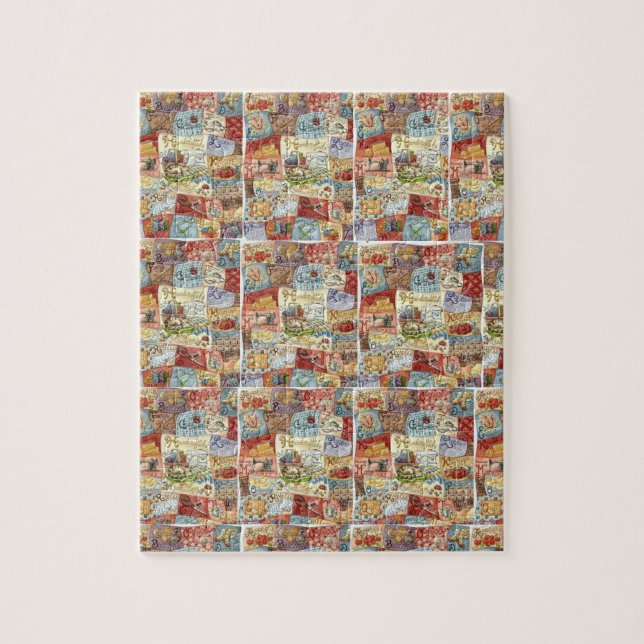 Puzzle Motif de couture (Vertical)
