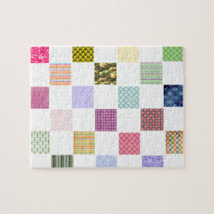 Puzzle Motif de damier d'arc-en-ciel