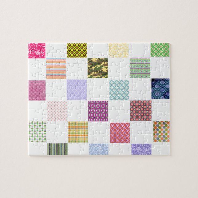 Puzzle Motif de damier d'arc-en-ciel (Horizontal)