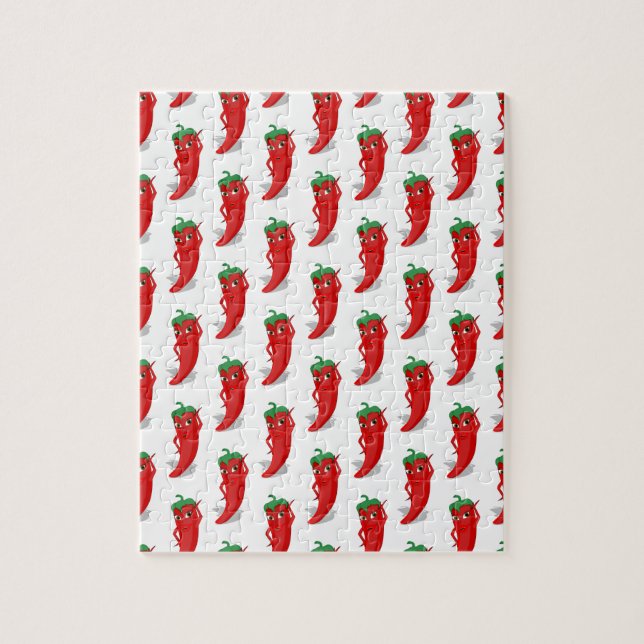 Puzzle Motif de dessin animé Red Pepper Diva (Vertical)