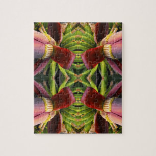Puzzle Motif de fleurs bananes