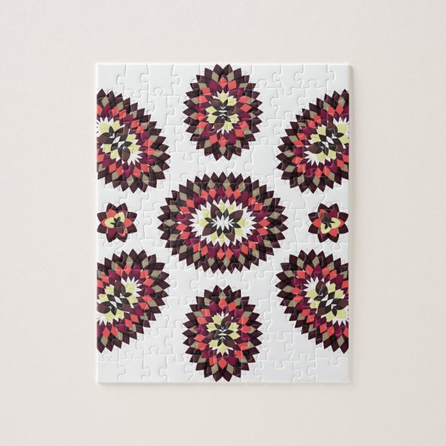 Puzzle Motif de fleurs Mandala (Vertical)