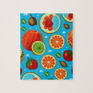 Puzzle Motif de fruits bleus