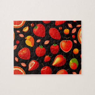 Puzzle Motif de fruits rouges