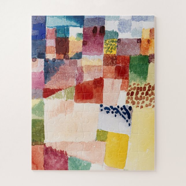 Puzzle Motif de Hammamet par Paul Klee, Art Abstrait (Vertical)