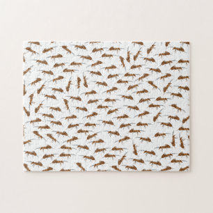 Puzzle Motif de jolies fourmis