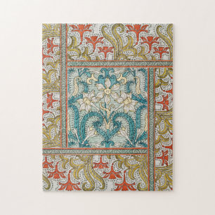 Puzzle Motif de jonquille Art nouveau vintage Verneuil